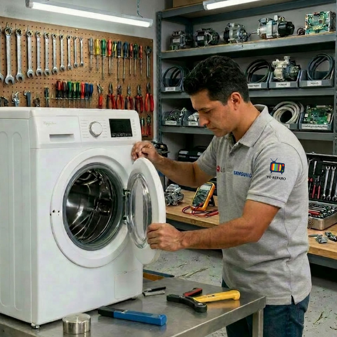 Servicio técnico de lavasecadoras en Puebla. Reparamos fallas de lavado, secado, drenado, motores y tarjetas electrónicas.